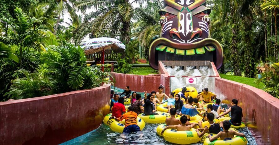 A'famosa Water Theme Park & Safari Wonderland Ticket - Water World: Slides, Wave Pools, and Private Shade