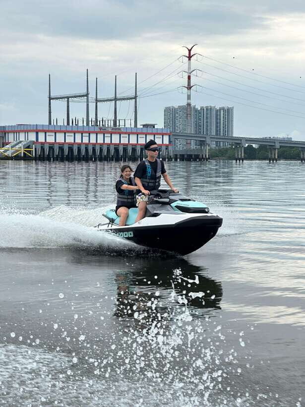 Johor Bahru : Seadoo JetSki 30mins Self Ride Tour (Double) - The 30-minute route: from Woodlands area viewpoints to R&F Mall