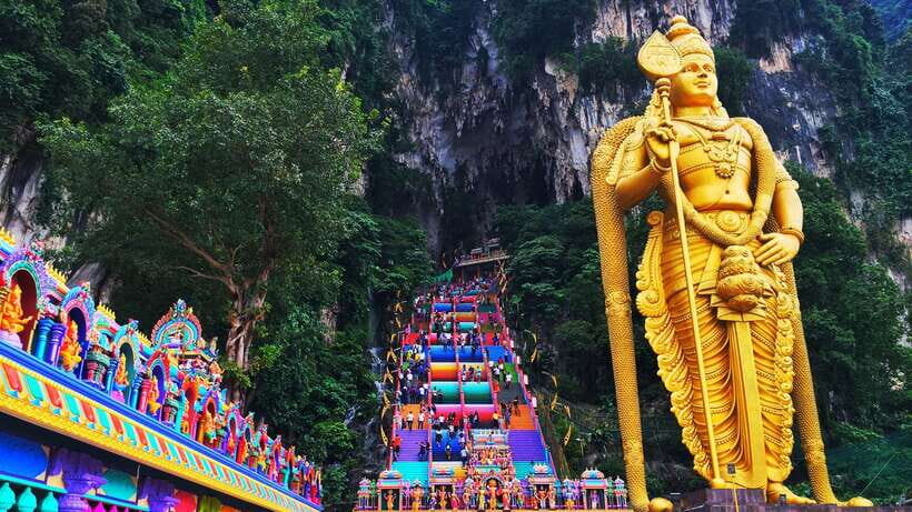 Kuala Lumpur: Batu Caves & Historic Buildings Tour - Thean Hou Temple on Robson Heights: A Six-Tier Pagoda With Hainanese Roots