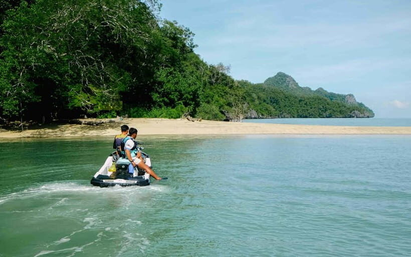Langkawi: Jet Ski Tour UNESCO Kilim Geopark Free Video - Cave stops: Crocodile Cave plus Selat Panchor’s waterfall