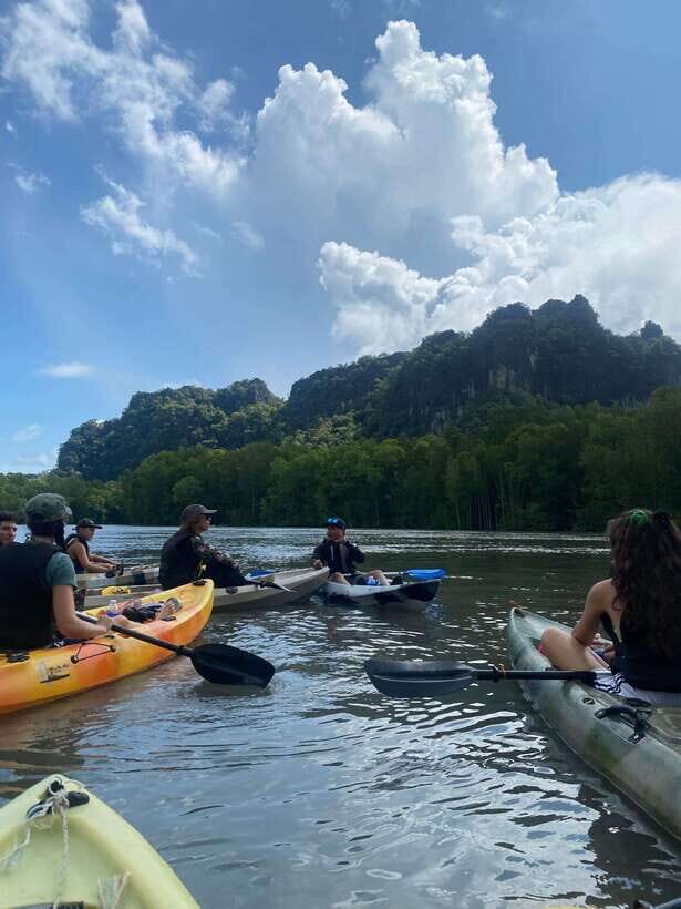 Small Group, Big Heart: Kilim Karst Mangrove Kayak Adventure - Meeting at the green table entrance and getting to the water fast